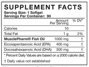 Musclepharm Fish Oil 90 Softgels Fish Oil, Flax Oil, Omegas onelastrep.cl