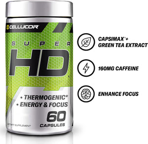 Cellucor Super HD Quemador de Grasa 60 Capsulas Quemador de Grasa Termogénico onelastrep.cl