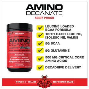 MuscleMeds Amino Decanate Post-Workout 30 Servicios Aminoácidos onelastrep.cl