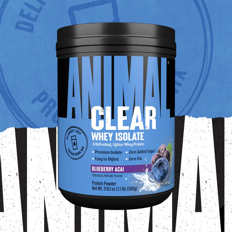 Animal Clear Whey Isolate – Proteína de Suero Transparente 500 Gr