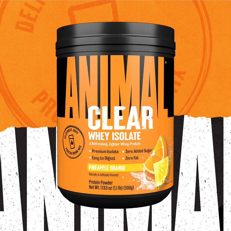 Animal Clear Whey Isolate – Proteína de Suero Transparente 500 Gr