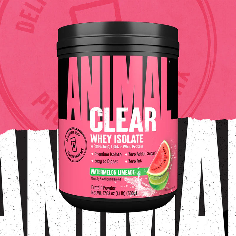 Animal Clear Whey Isolate – Proteína de Suero Transparente 500 Gr