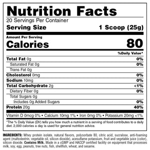 Animal Clear Whey Isolate – Proteína de Suero Transparente 500 Gr