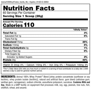 Animal 100% Whey Protein 4 Lb Proteina