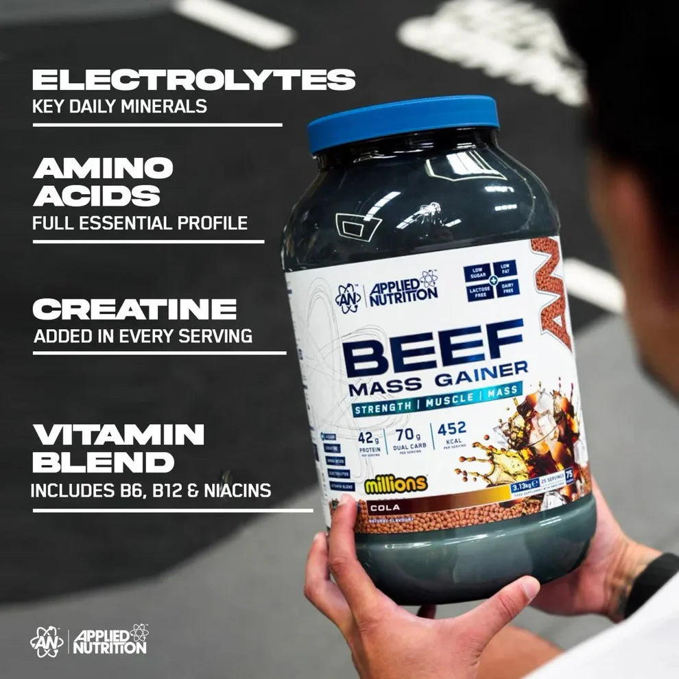 Applied Nutrition - Beef Mass Gainer [3.13 kg · 25 Servicios]