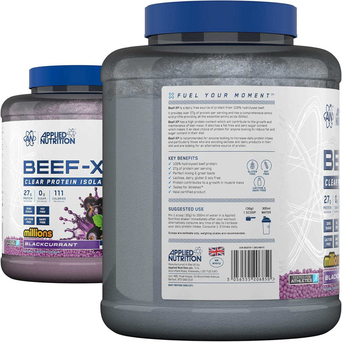 Applied Nutrition Beef‑XP - Clear Hydrolysed Beef Protein Isolate 1.8 kg