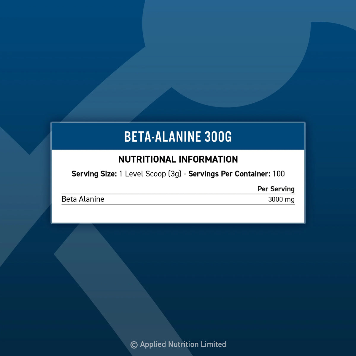Applied Nutrition Beta-Alanine - 300 g