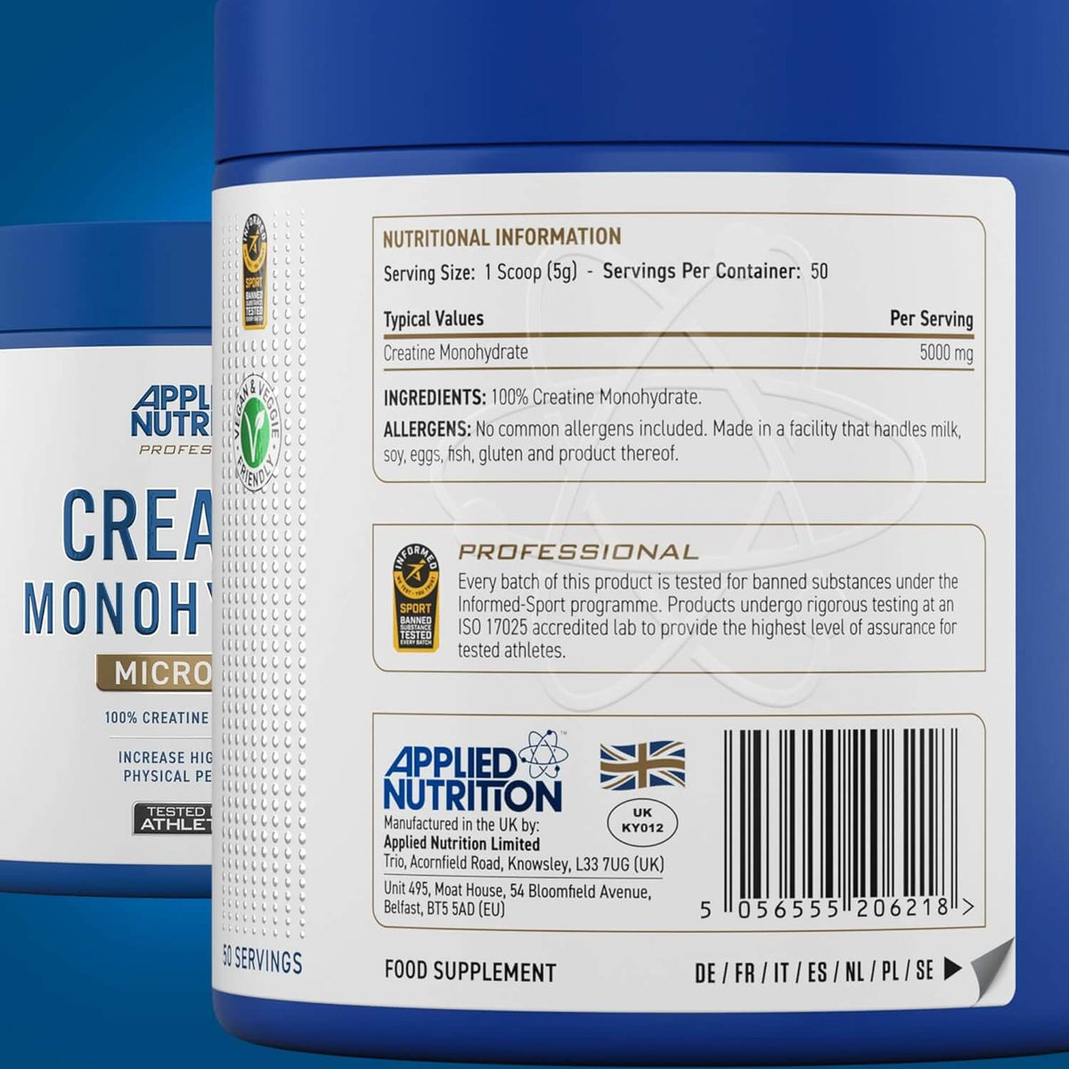 Applied Nutrition Creatine Monohydrate - 250 g