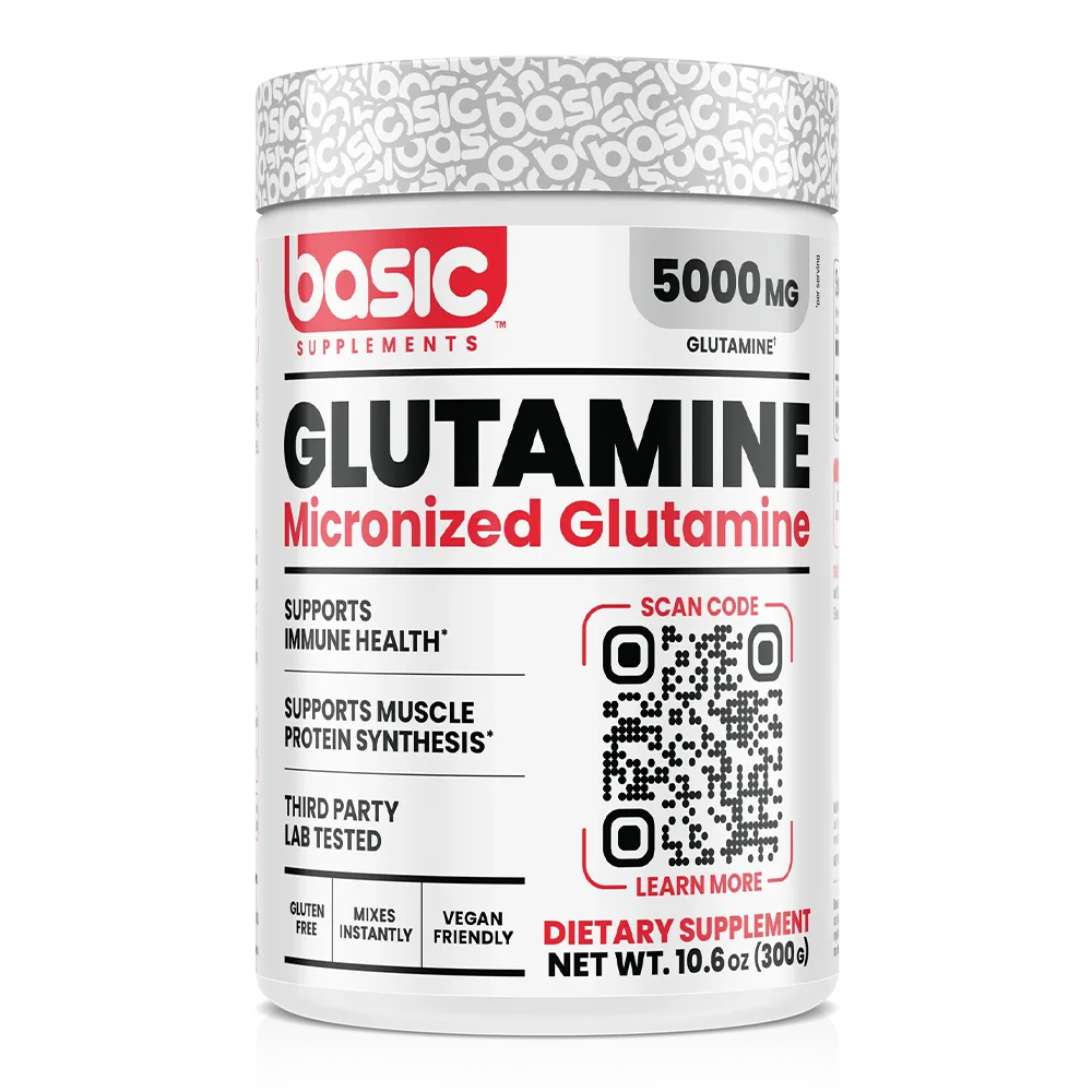 Basic Glutamine (L‑Glutamina Micronizada 5 g)