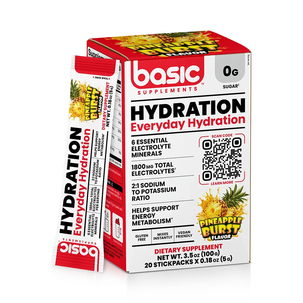 Basic Hydration - Electrolitos Sin Azúcar [20 Sobres]