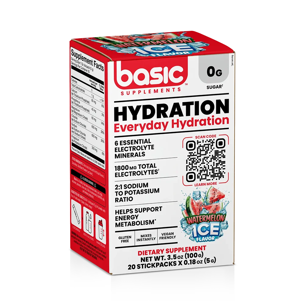 Basic Hydration - Electrolitos Sin Azúcar [20 Sobres]