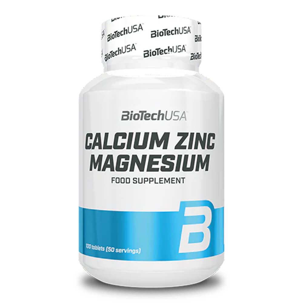 BioTechUSA Calcium Zinc Magnesium - Complejo Mineral 100 Tabletas