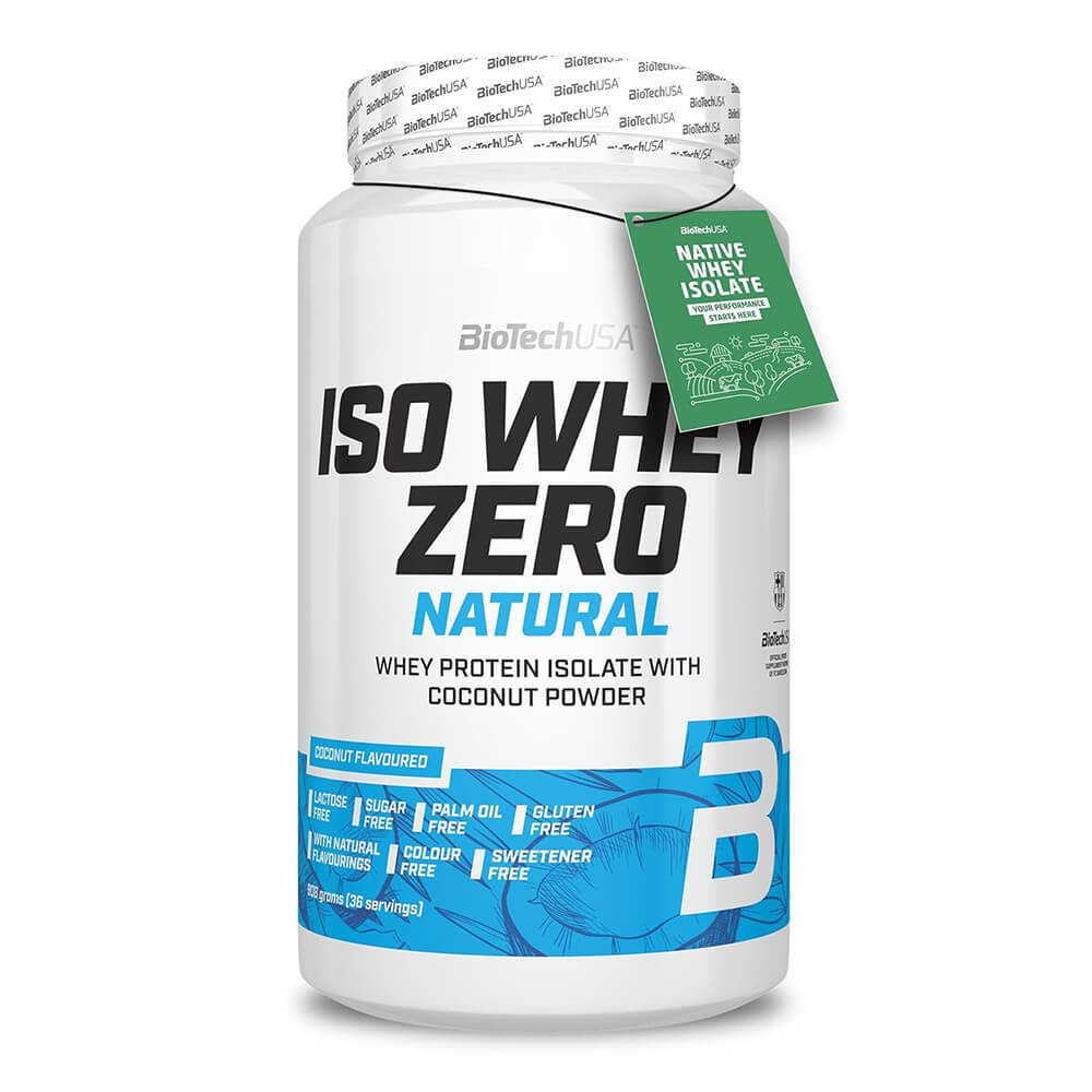 BioTechUSA Iso Whey Zero Natural Proteina Aislada - 908 g