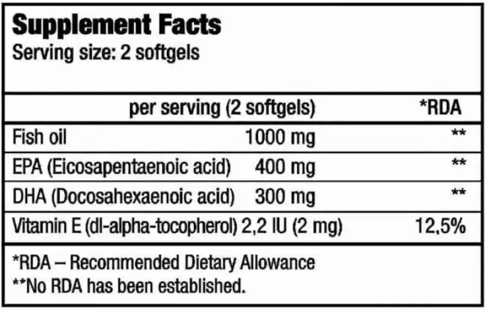 BiotechUSA Mega Omega 3 90 Softgels
