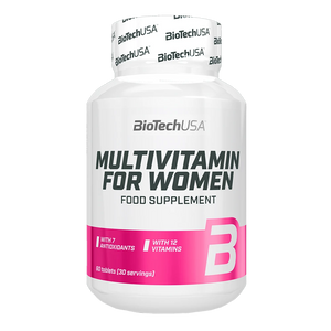 BiotechUSA Multivitamin For Women Multivitamínico Mujer 60 Tabletas