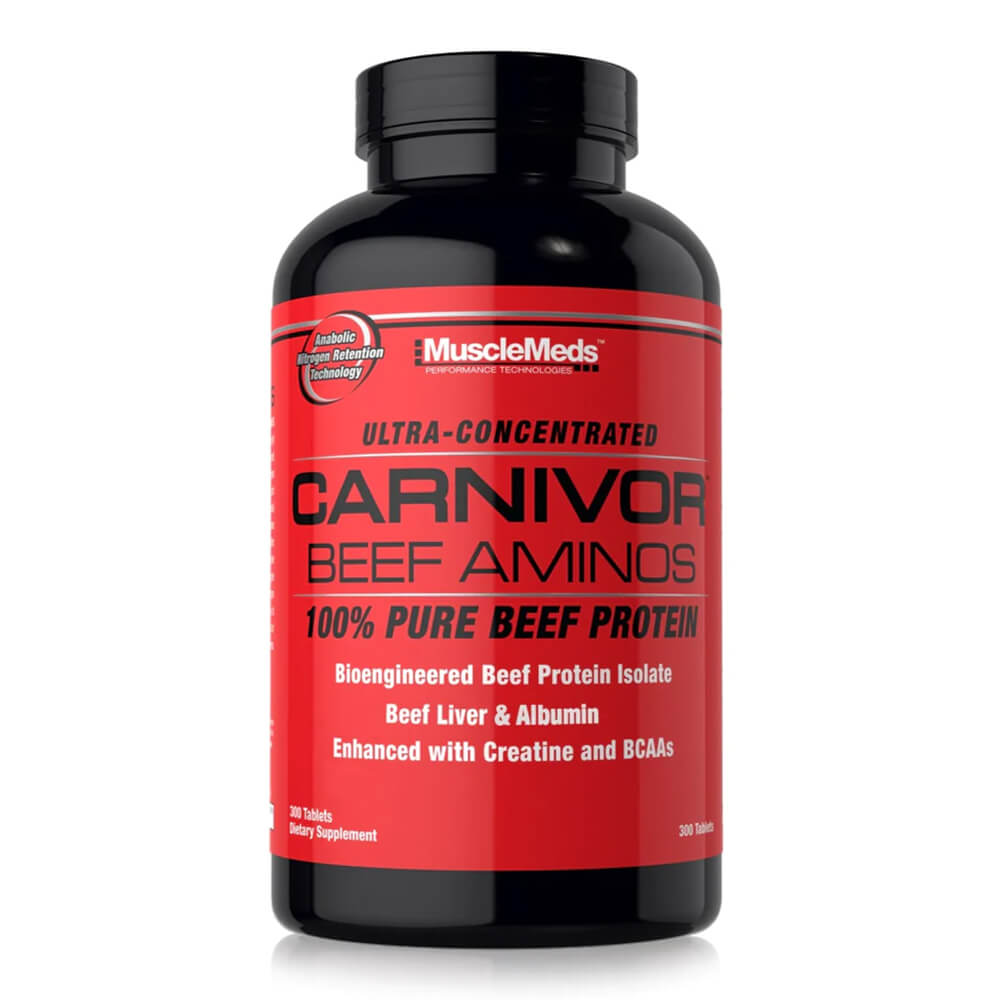 MuscleMeds Carnivor Beef Aminos 300 Tabletas Aminoácidos onelastrep.cl