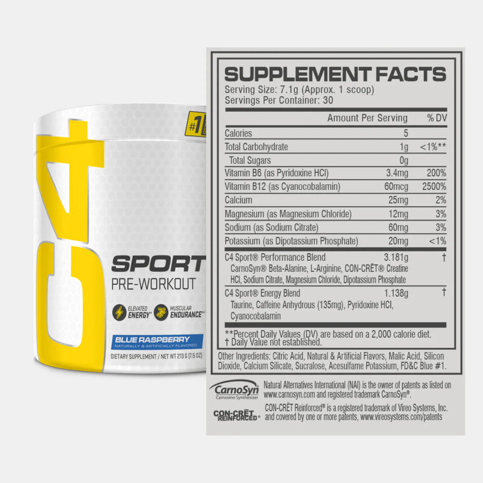 Cellucor C4 Sport® - Pre Workout NSF Certified [30 Servicios]