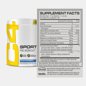 Cellucor C4 Sport® - Pre Workout NSF Certified [30 Servicios]