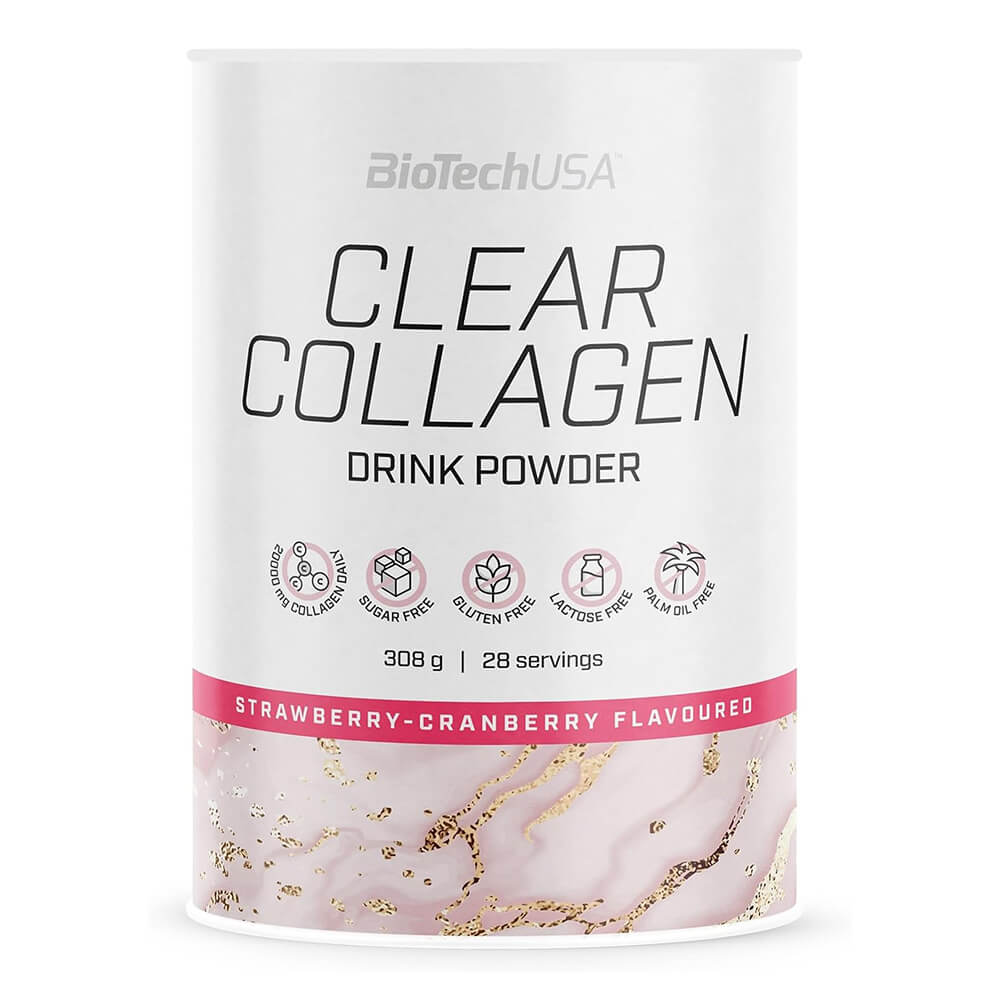 Colágeno Hidrolizado BiotechUSA Clear Collagen Strawberry-Cranberry 308 Gr
onelastrep.cl