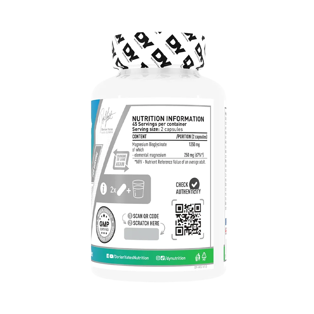 DY Nutrition - Magnesium Bisglycinate [90 Capsulas]