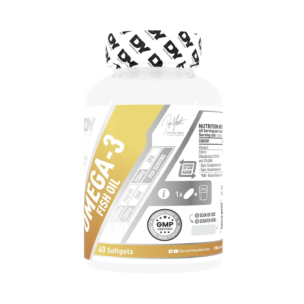 DY Nutrition - Omega‑3 Fish Oil [60 Softgels 330 mg EPA | 220 mg DHA]
