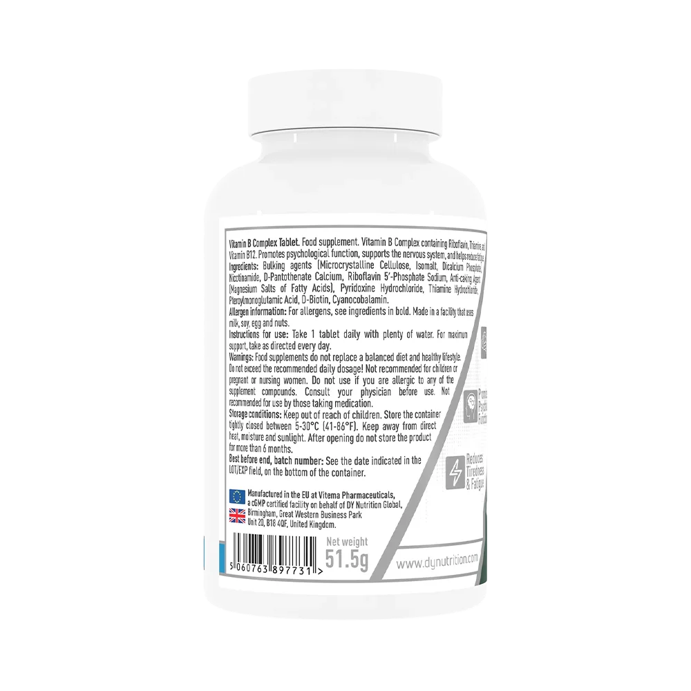 DY Nutrition - Vitamin B Complex [78 mg | 300% VRN]