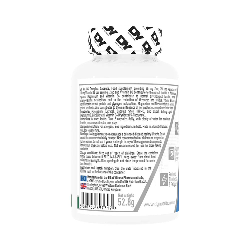 DY Nutrition - ZN MG B6 Complex [60 Capsulas]