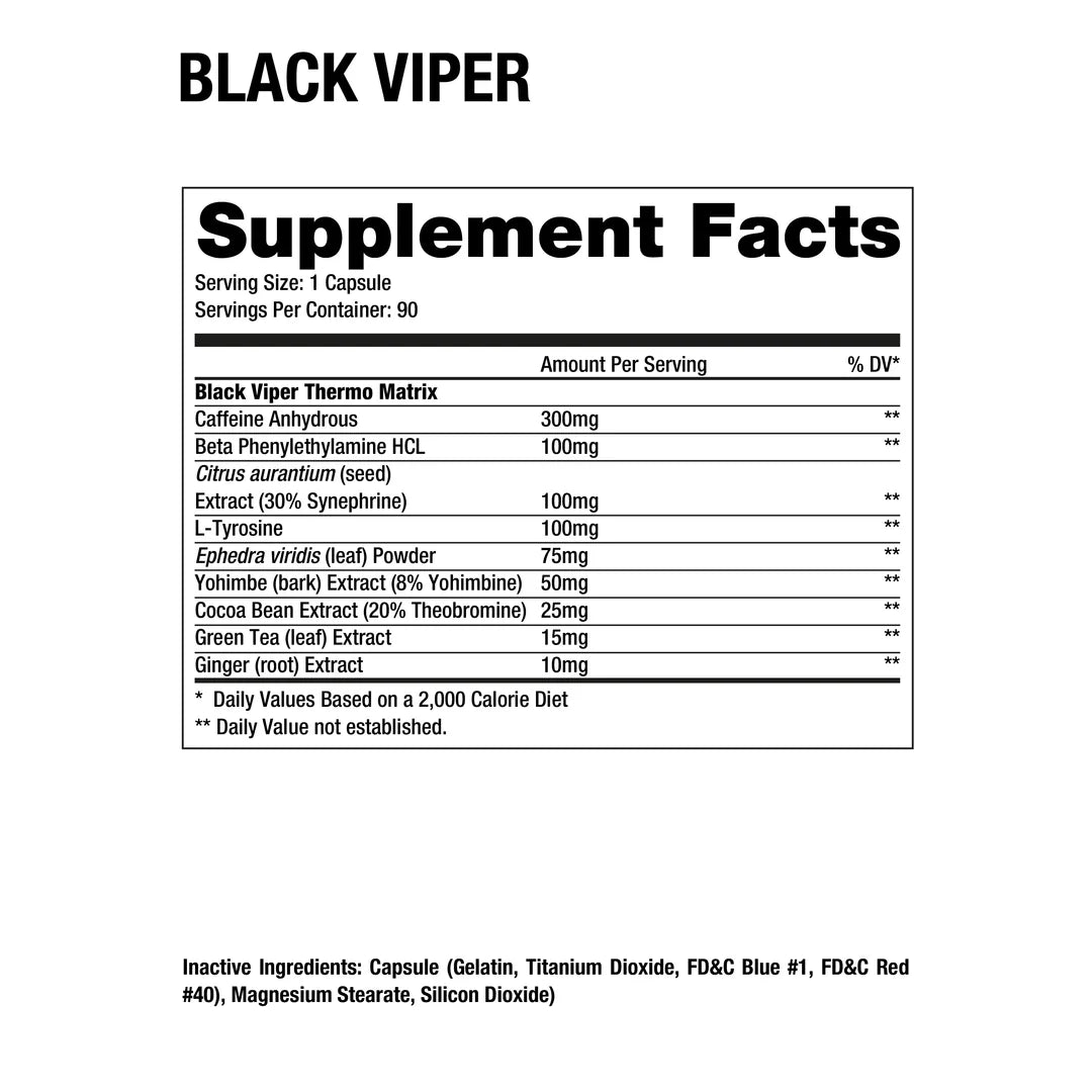 Dragon Pharma BLACK VIPER® [90 Capsulas]