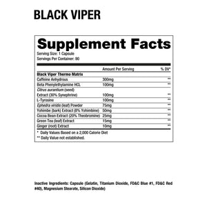 Dragon Pharma BLACK VIPER® [90 Capsulas]