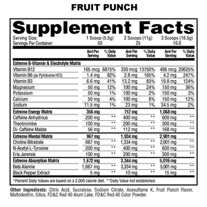 Metabolic Nutrition E.S.P Extreme Pre-Workout 275 G Pre-Workout onelastrep.cl