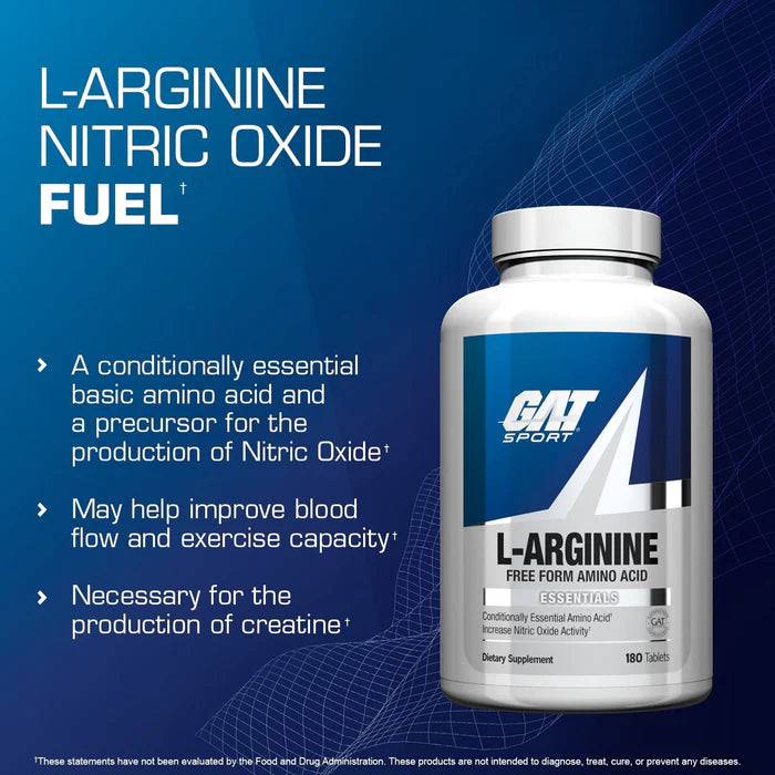 GAT Sport L-Arginine Precursor Oxido Nitrico 180 Tabletas