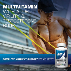 GAT Sport Men’s Multi+Test – Multivitamínico + Potenciador Testosterona [150 Tabletas]