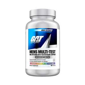 GAT Sport Men’s Multi+Test – Multivitamínico + Potenciador de Testosterona [60 Tabletas]