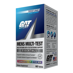 GAT Sport Men’s Multi+Test – Multivitamínico + Potenciador de Testosterona [60 Tabletas]