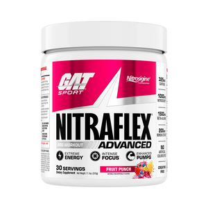 GAT Sport Nitraflex ADVANCED - Pre-Entreno de Alta Intensidad [30 Servicios]