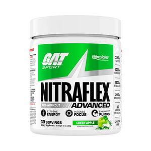 GAT Sport Nitraflex ADVANCED - Pre-Entreno de Alta Intensidad [30 Servicios]