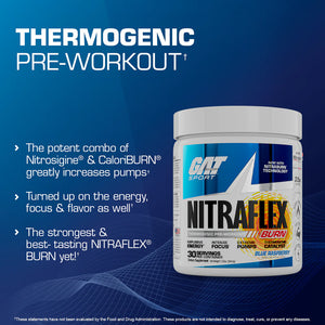 GAT Sport Nitraflex BURN - Pre-Entreno Termogénico [30 Servicios]