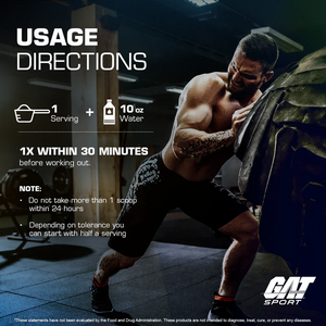 GAT Sport Nitraflex BURN - Pre-Entreno Termogénico [30 Servicios]