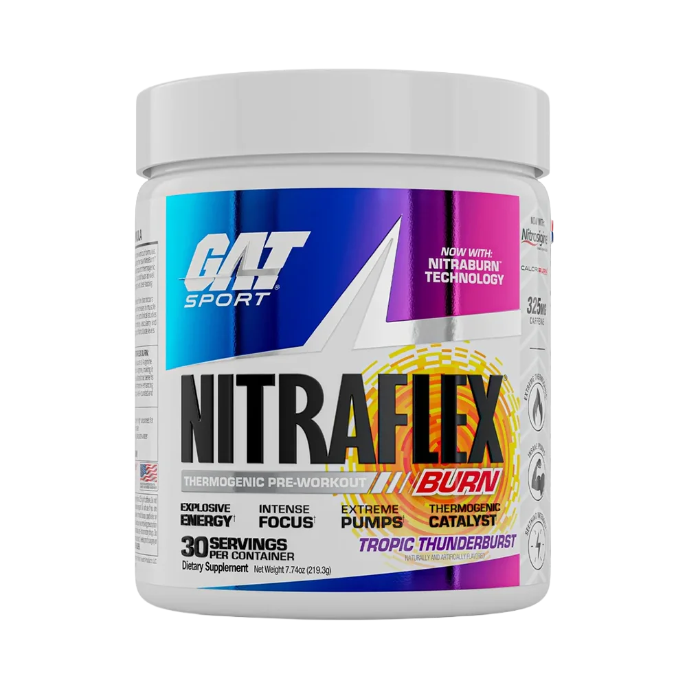 GAT Sport Nitraflex BURN - Pre-Entreno Termogénico [30 Servicios]
