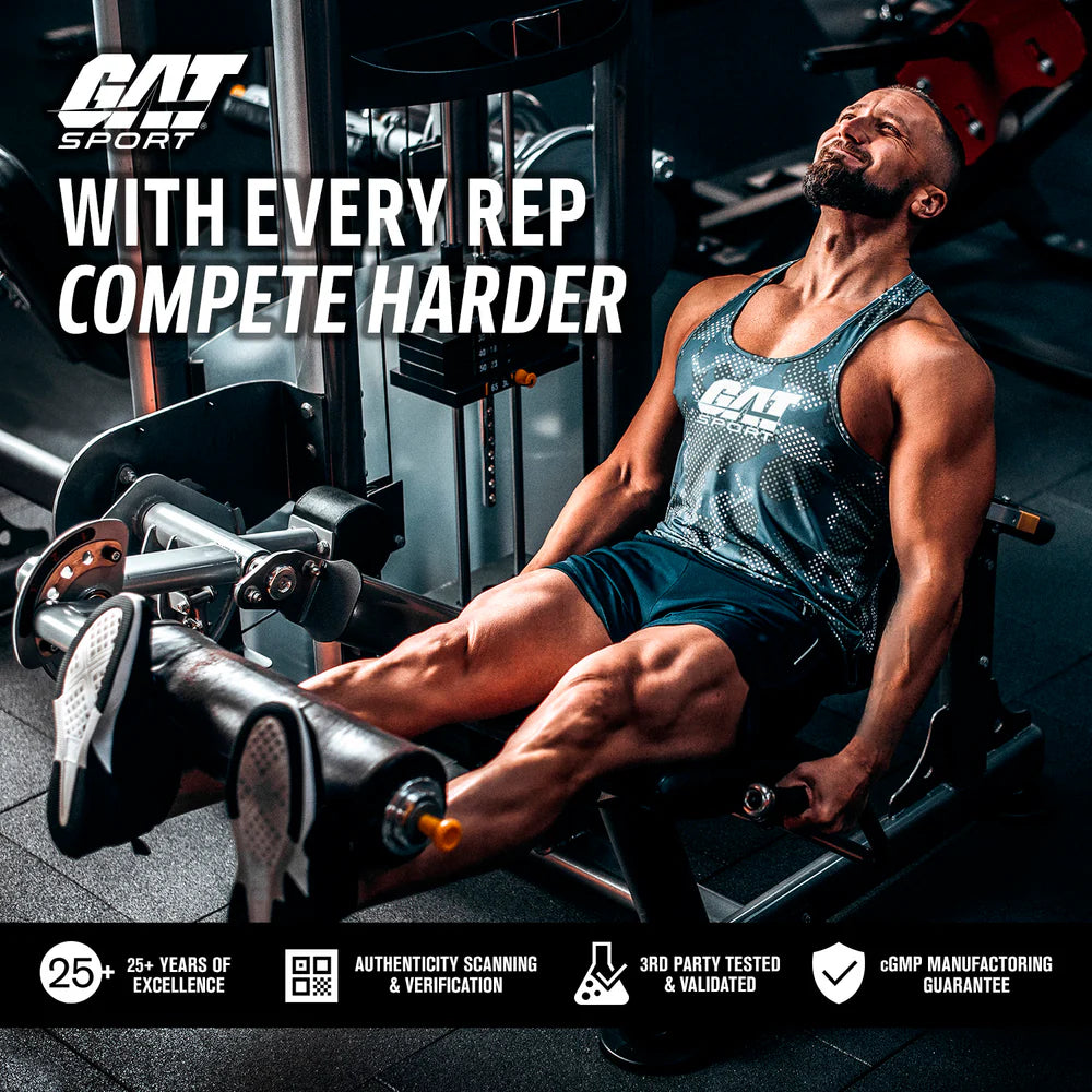 GAT Sport Nitraflex Sport - Pre-Entreno de Energía y Enfoque [20 Servicios]