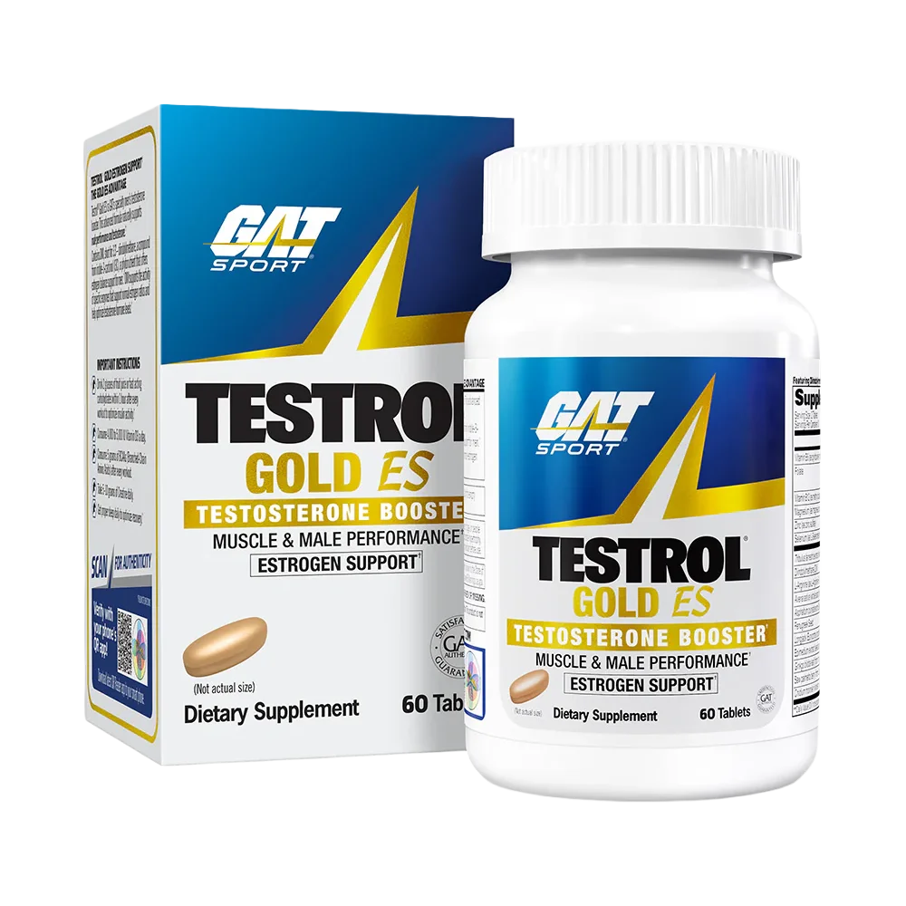 GAT Sport Testrol Gold ES - Potenciador de Testosterona y Rendimiento Masculino