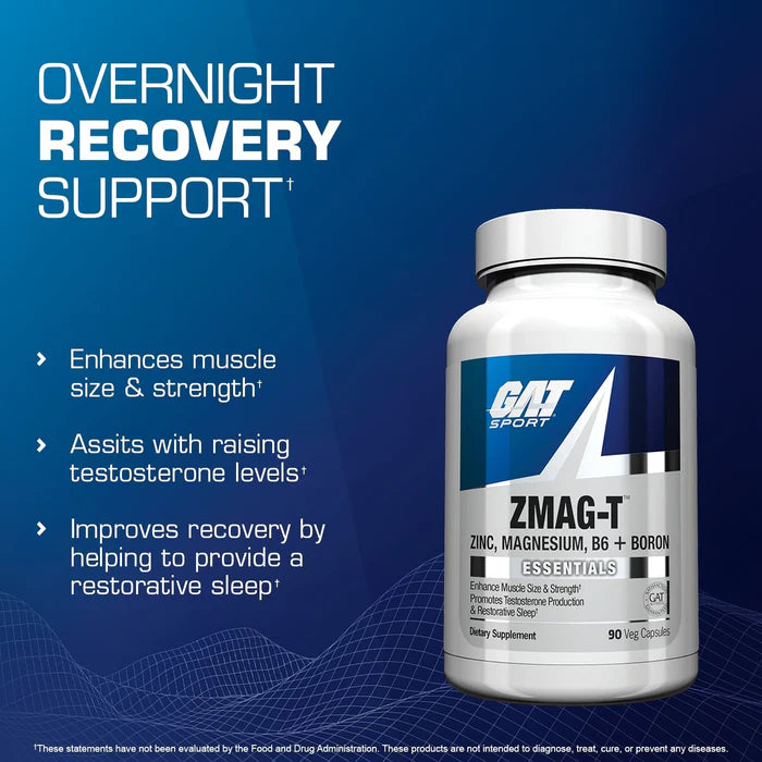 GAT Sport ZMAG‑T - Overnight Recovery Support [90 Capsulas]
