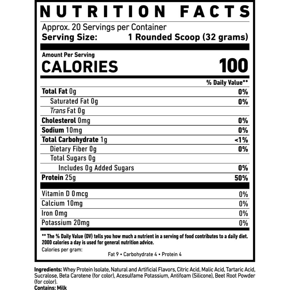 GHOST® Clear Whey Isolate 20 Servicios