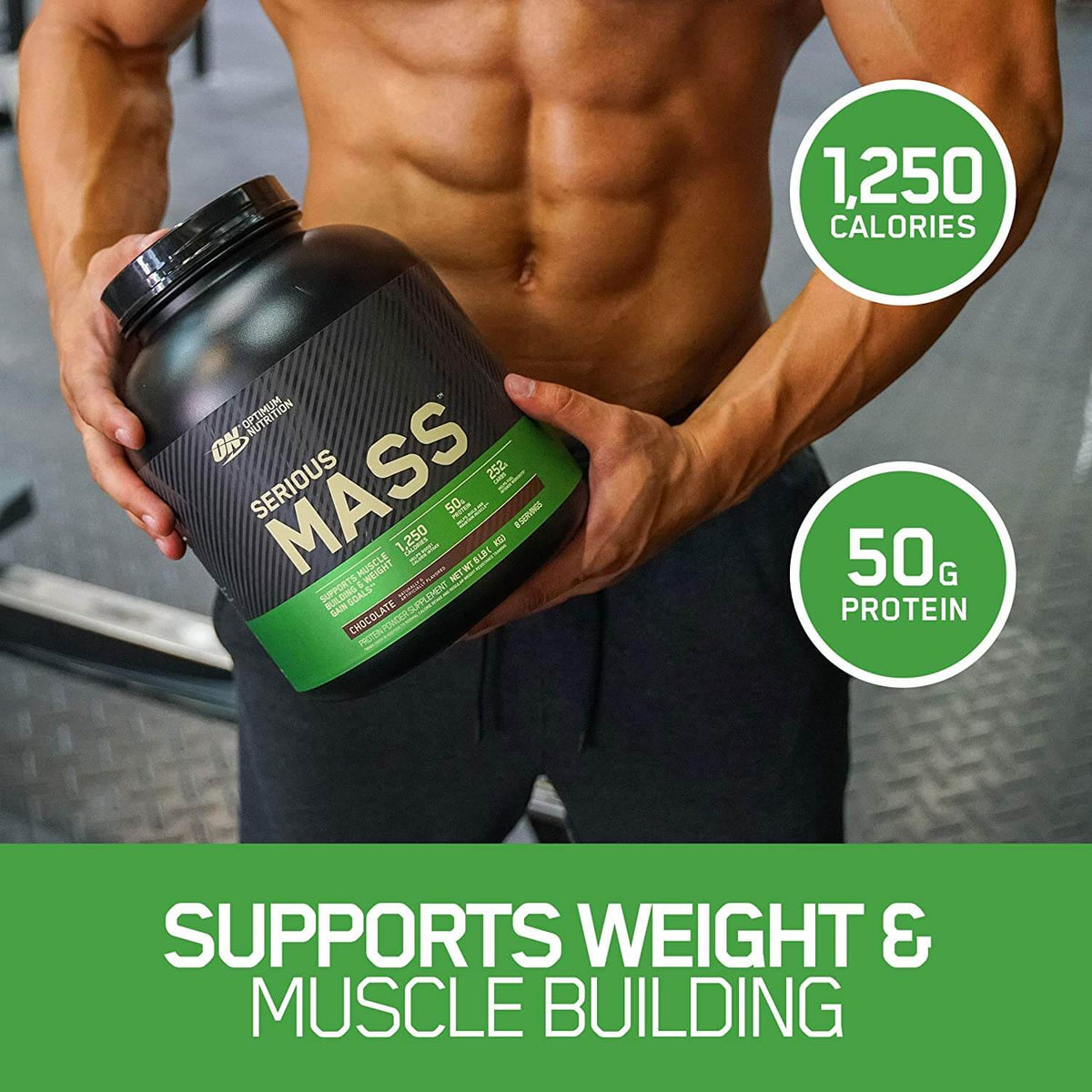 Optimum Nutrition Serious Mass Ganador de Masa 6 Lb Ganador de Masa onelastrep.cl