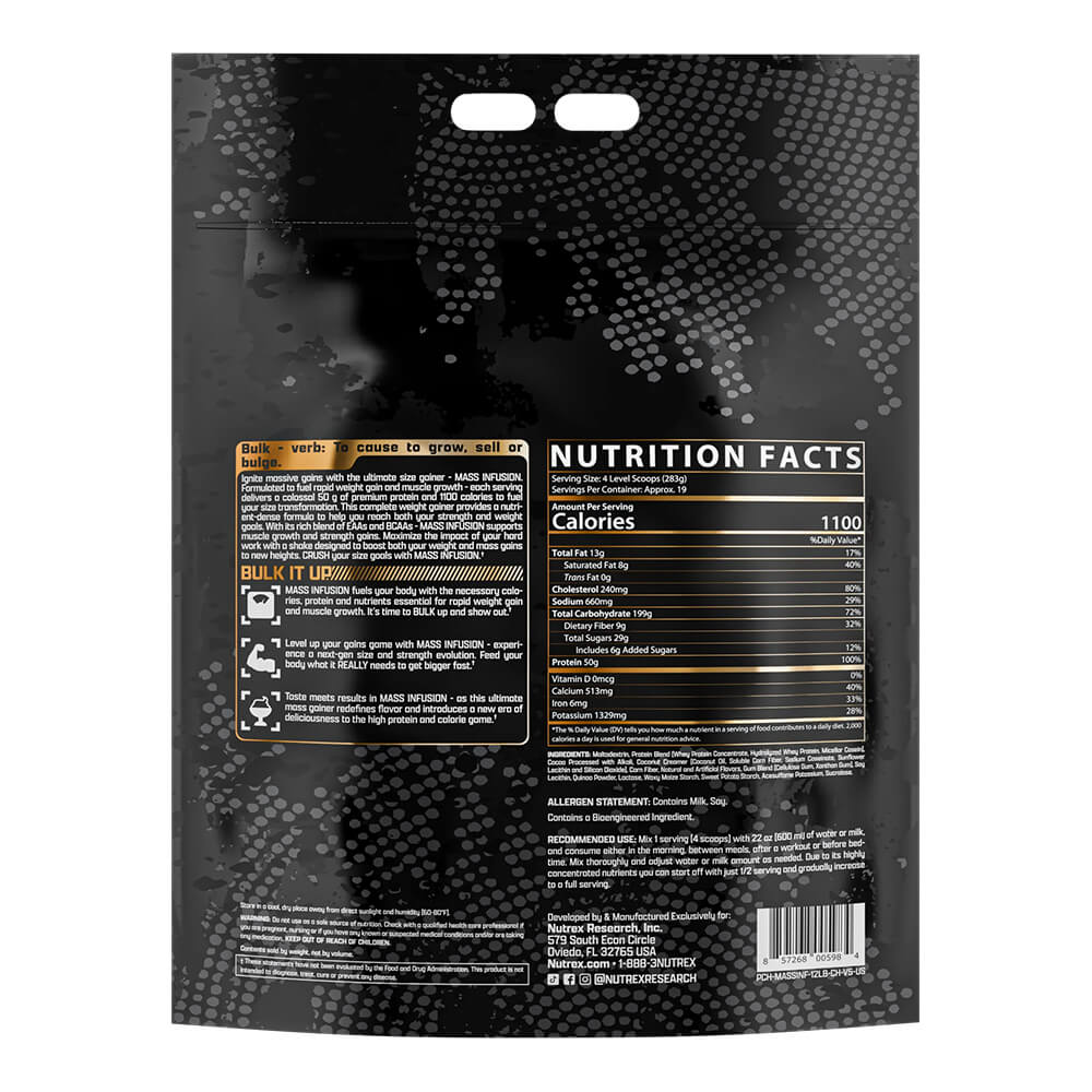 Nutrex Mass Infusion Ganador de Masa 12 Lb