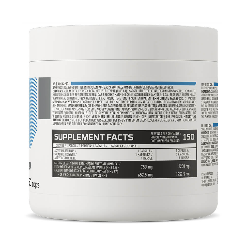 HMB Ostrovit HMB 2250 mg 150 Capsulas