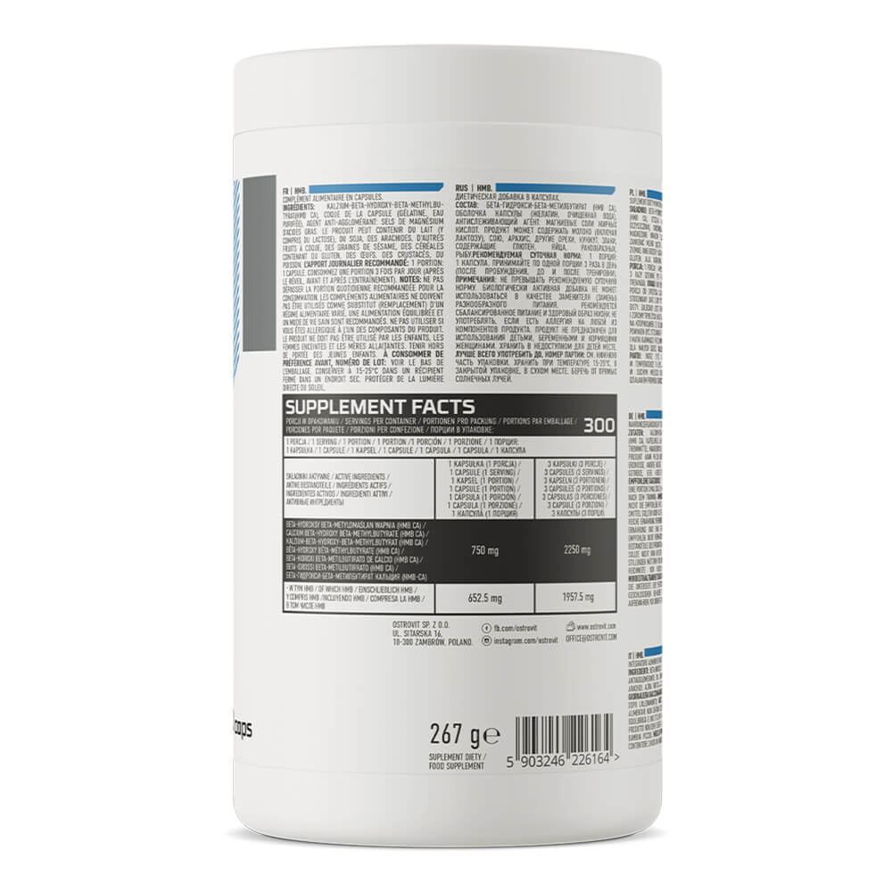 HMB Ostrovit HMB 2250 mg 300 Capsulas