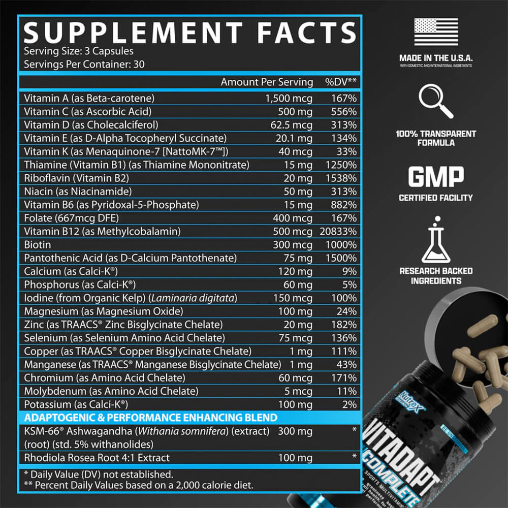 Nutrex Vitadapt Multivitaminico 90 Capsulas