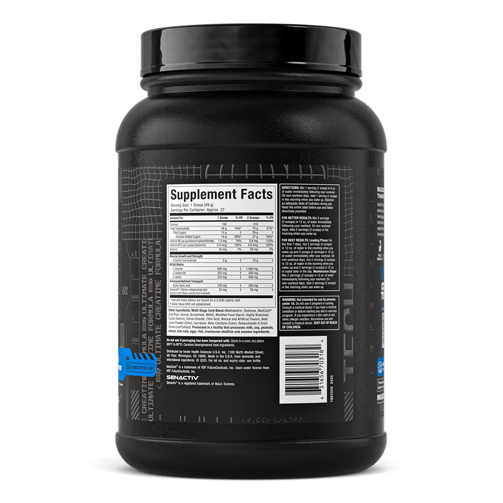 Muscletech Cell Tech Ganador de Masa / Creatina 3 Lb