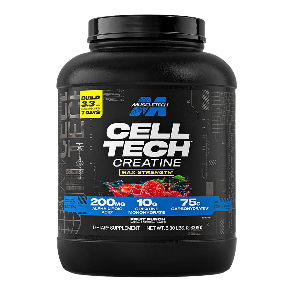 Muscletech Cell Tech Ganador de Masa / Creatina 6 Lb
